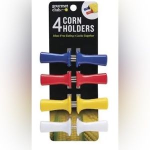 🌵 3$15 set of 4 plastic corn on the cob holders mess free ( see description)